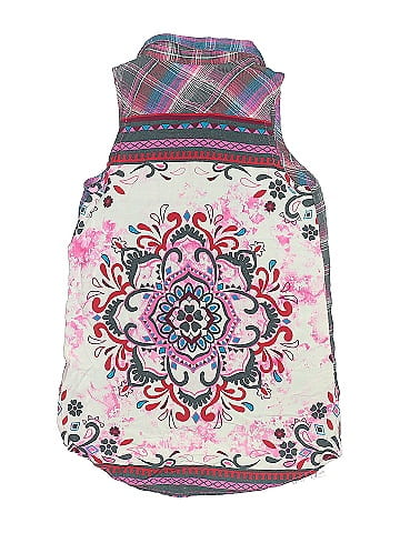 Justice Sleeveless Button-Down Shirt (view 2)