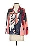 Tanya Taylor 100% Polyester Color Block Pink 3/4 Sleeve Blouse Size S - photo 1