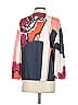 Tanya Taylor 100% Polyester Color Block Pink 3/4 Sleeve Blouse Size S - photo 3