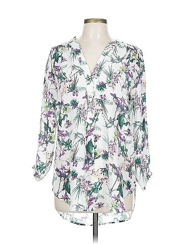 Amour Vert 3/4 Sleeve Silk Top (view 1)