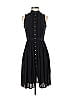 Catherine Malandrino 100% Silk Solid Black Casual Dress Size 4 - photo 1