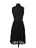 Catherine Malandrino 100% Silk Solid Black Casual Dress Size 4 - photo 2
