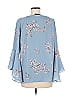 Ivanka Trump 100% Polyester Blue 3/4 Sleeve Blouse Size M - photo 2