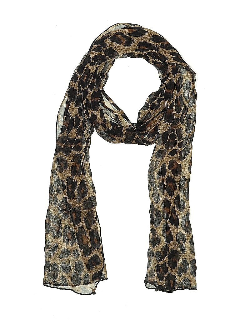 Pre-owned Assorted Brands Scarf In Brown