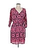 Collective Concepts 100% Polyester Paisley Pink Casual Dress Size M - photo 1
