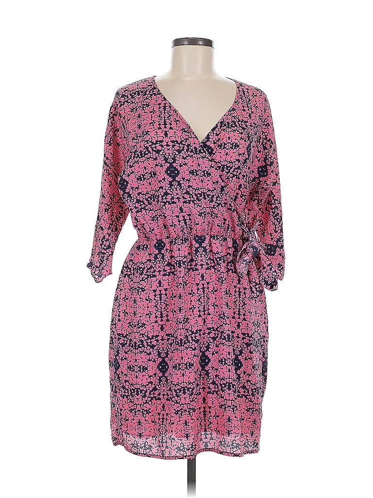 Collective Concepts 100% Polyester Paisley Pink Casual Dress Size M - photo 1