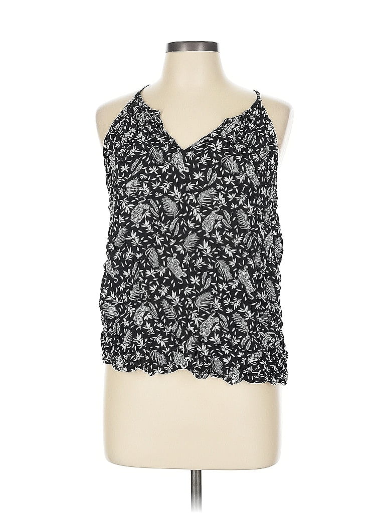 Pre-owned Old Navy Tank Top Black Halter Neckline Tops