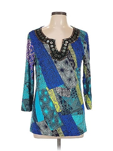 Cable & Gauge 3/4 Sleeve Blouse (view 1)