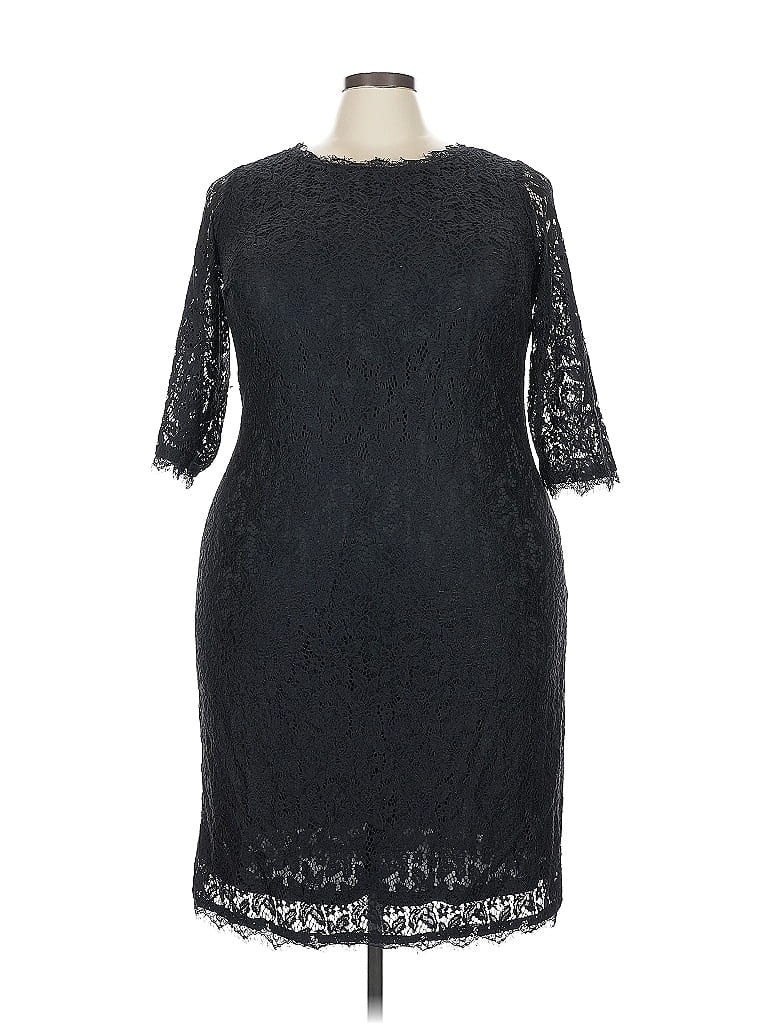Roaman's Black Cocktail Dress Size 22 - photo 1