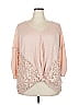 Charming Charlie Pink 3/4 Sleeve Top Size 2X - photo 1