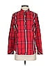 Chico's Plaid Red Long Sleeve Button-Down Shirt Size Sm (0) - photo 1