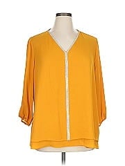 Jm Collection 3/4 Sleeve Blouse