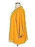 JM Collection Color Block Yellow 3/4 Sleeve Blouse Size XL - photo 4
