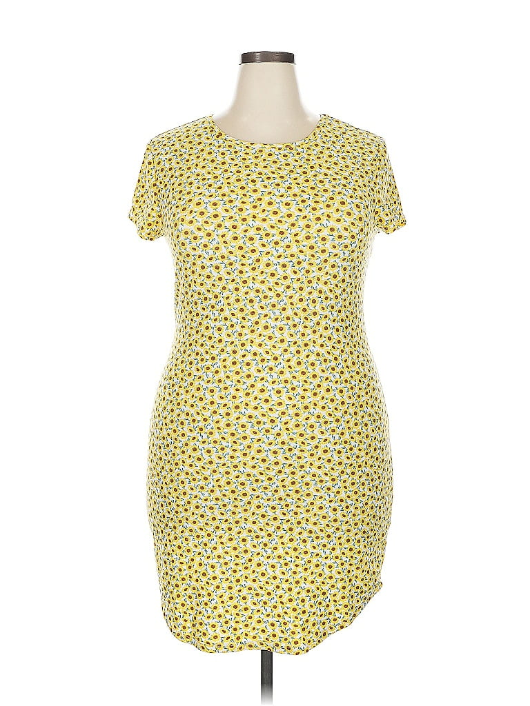 Pre-owned No Boundaries Casual Dress In Yellow