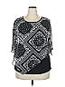 Lotusmile 100% Polyester Black 3/4 Sleeve Blouse Size XXL - photo 1