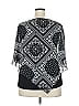 Lotusmile 100% Polyester Black 3/4 Sleeve Blouse Size XXL - photo 3