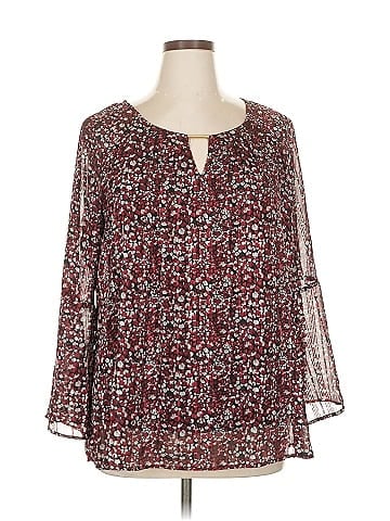 Roz & Ali 3/4 Sleeve Blouse (view 1)