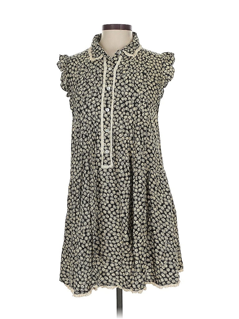Pol Animal Print Brown Casual Dress Size S - photo 1