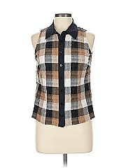 Worth New York Sleeveless Button Down Shirt