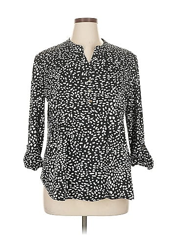 Roz & Ali 3/4 Sleeve Blouse (view 1)