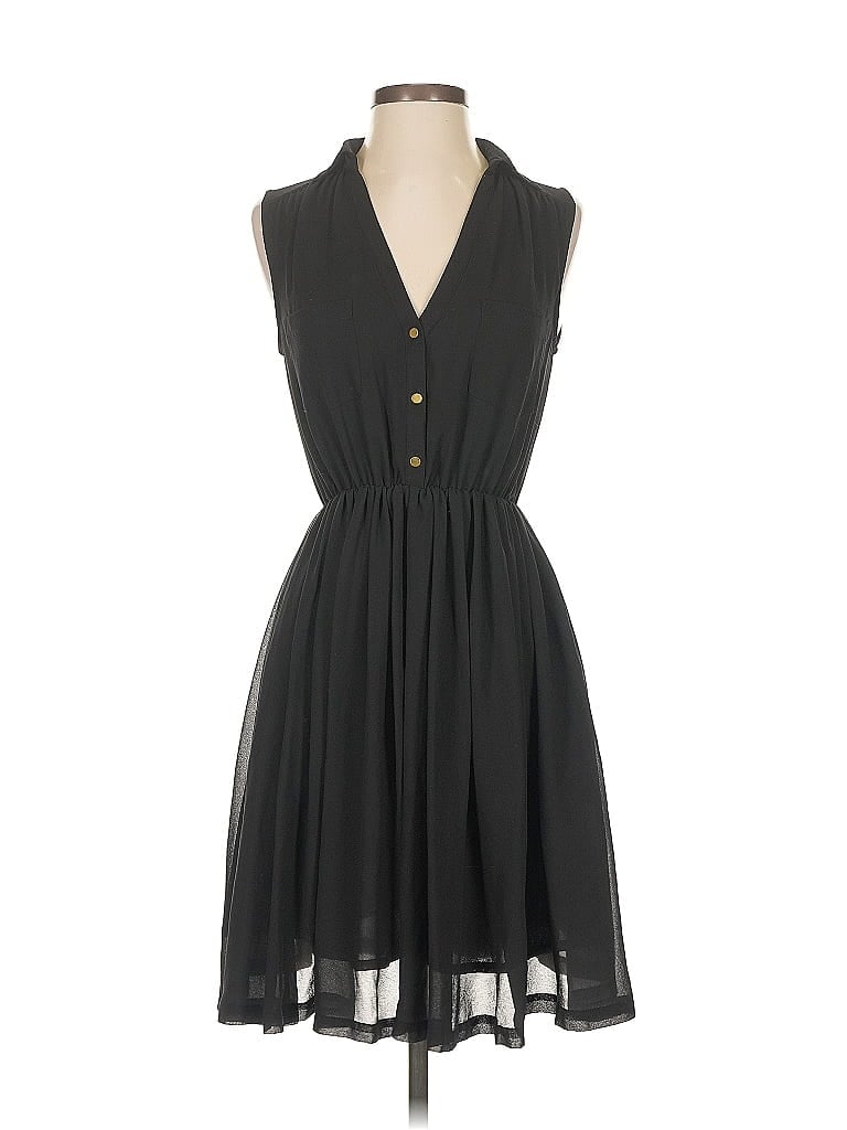 Pre-owned H&m Casual Dress In Black