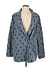 Eva Franco Polka Dots Blue Blazer Size L - photo 1