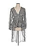 Ashley Stewart Houndstooth Silver Cocktail Dress Size 14 - photo 1