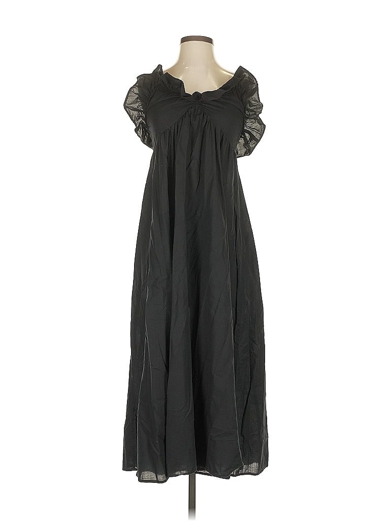 Pre-owned H&m Casual Dress In Black