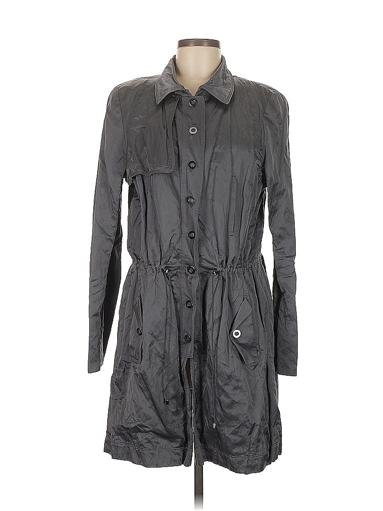 Worth New York Gray Trenchcoat Size M - photo 1
