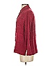 Chico's Design Burgundy 3/4 Sleeve Silk Top Size Sm (0) - photo 4