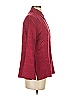 Chico's Design Burgundy 3/4 Sleeve Silk Top Size Sm (0) - photo 3