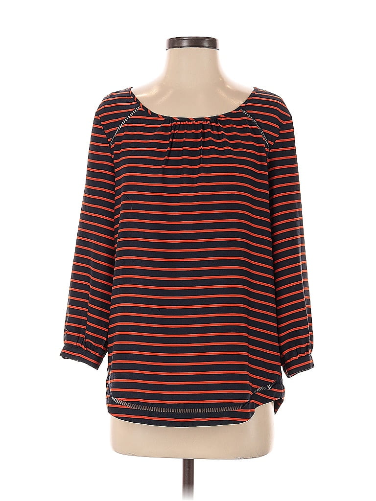 Pre-owned J.crew Factory Store 3/4 Sleeve Top Red Boatneck Tops