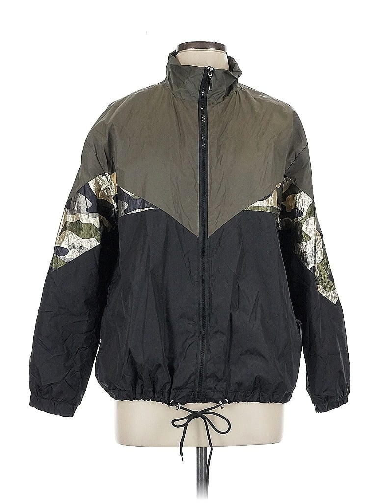 Pre-owned Assorted Brands Windbreaker Jacket In Black