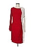 Kasper Color Block Red Cocktail Dress Size M - photo 1