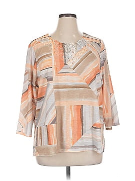 Alfred Dunner 3/4 Sleeve Blouse