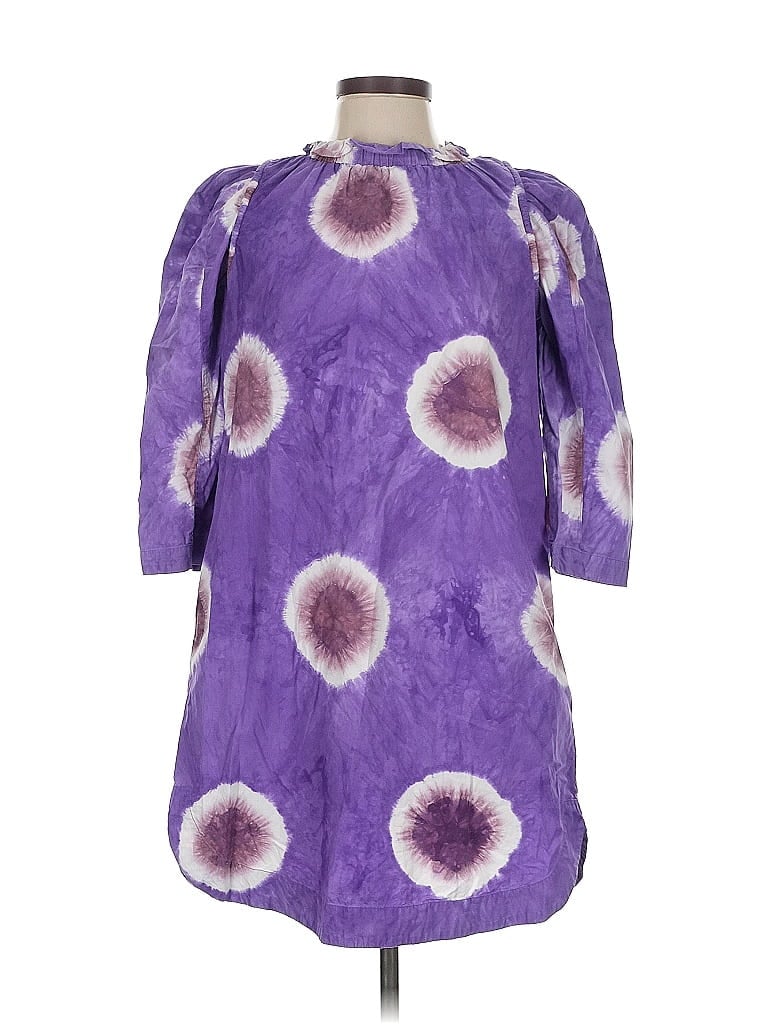 Sea New York 100% Cotton Tie-dye Purple Casual Dress Size 0 - photo 1