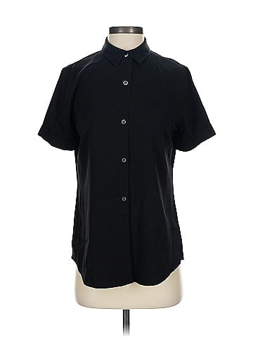 Theory Short Sleeve Silk Top (view 1)