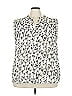 Pleione 100% Polyester Ivory Sleeveless Blouse Size 3X - photo 1