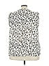 Pleione 100% Polyester Ivory Sleeveless Blouse Size 3X - photo 3