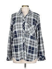 Cosmic Blue Love Long Sleeve Blouse