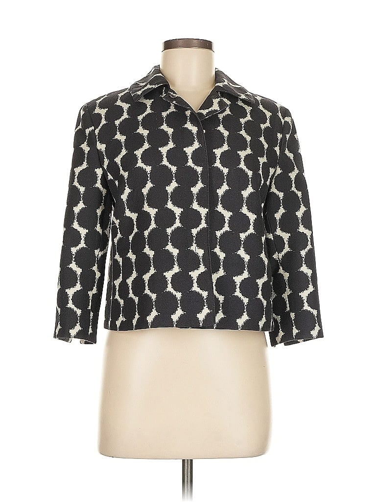 Akris Punto 100% Baumwolle Black Blazer Size 8 - photo 1