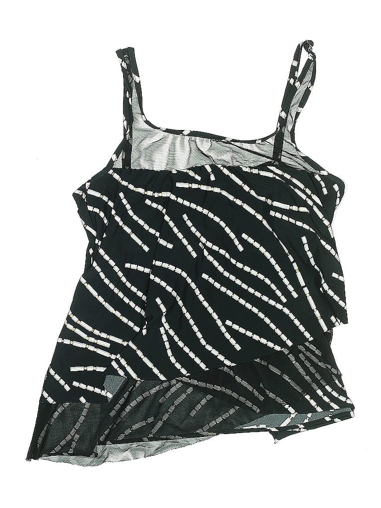 Pre-owned Miraclesuit Swimsuit Top Silver Swimwear