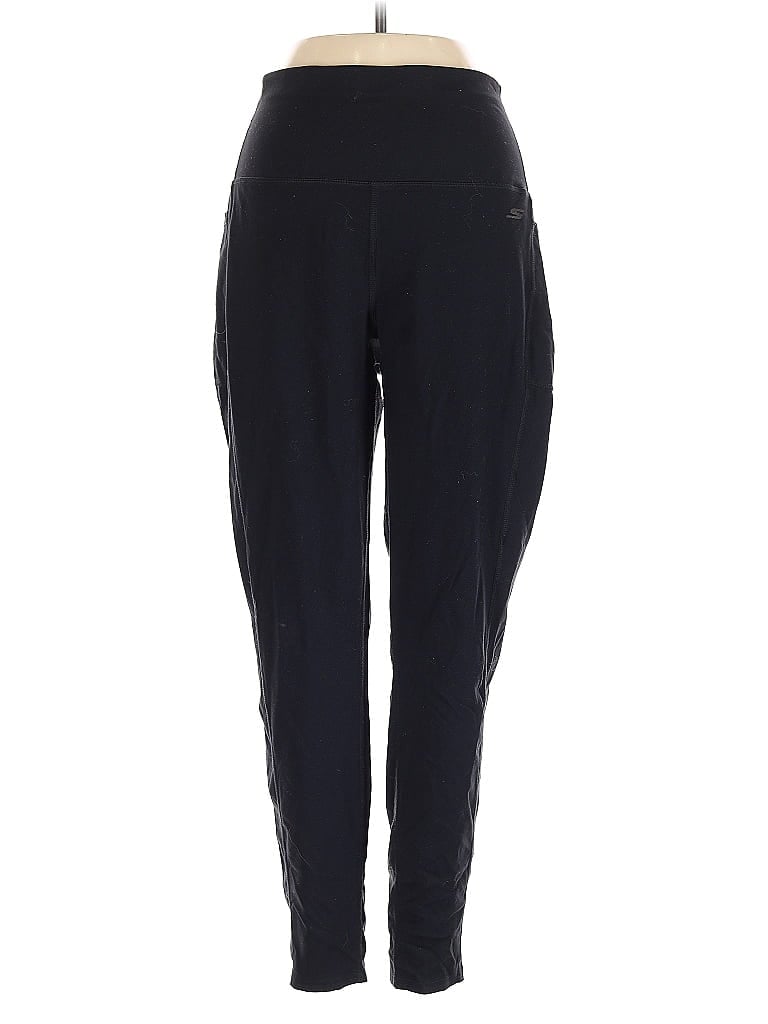 Pre-owned Skechers Active Pants In Black