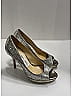 Jimmy Choo Metallic Silver Heels Size EU 34 1/2 - photo 5