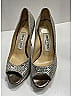 Jimmy Choo Metallic Silver Heels Size EU 34 1/2 - photo 4