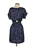 BCBG 100% Polyester Paisley Blue Cocktail Dress Size S - photo 2