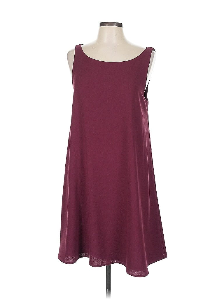 Pre-owned Wayf Casual Dress In Burgundy