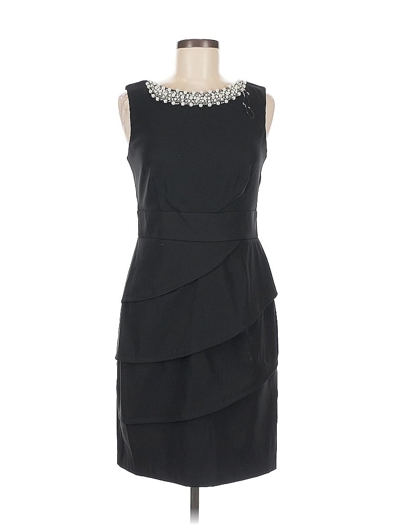 Pre-owned Connected Apparel Cocktail Dress In Black