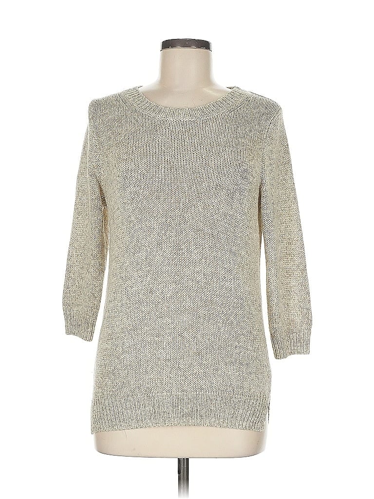 Pre-owned J.crew Factory Store Pullover Sweater In Silver