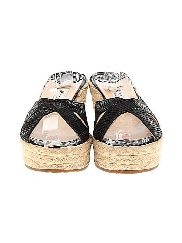 Jimmy Choo Embossed Leather Wedges (view 2)